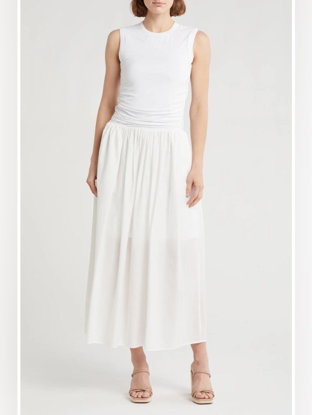 Melloday White Maxi Dress